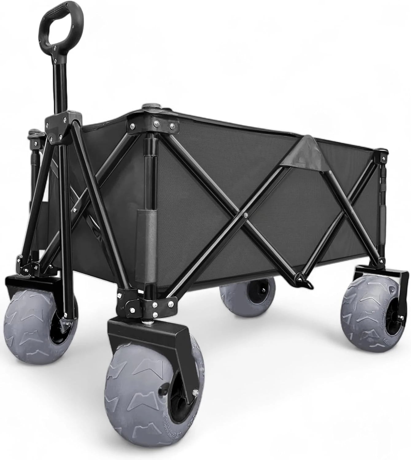 All Terrain Beach Cart with Large Air Wheels and Steel Frame