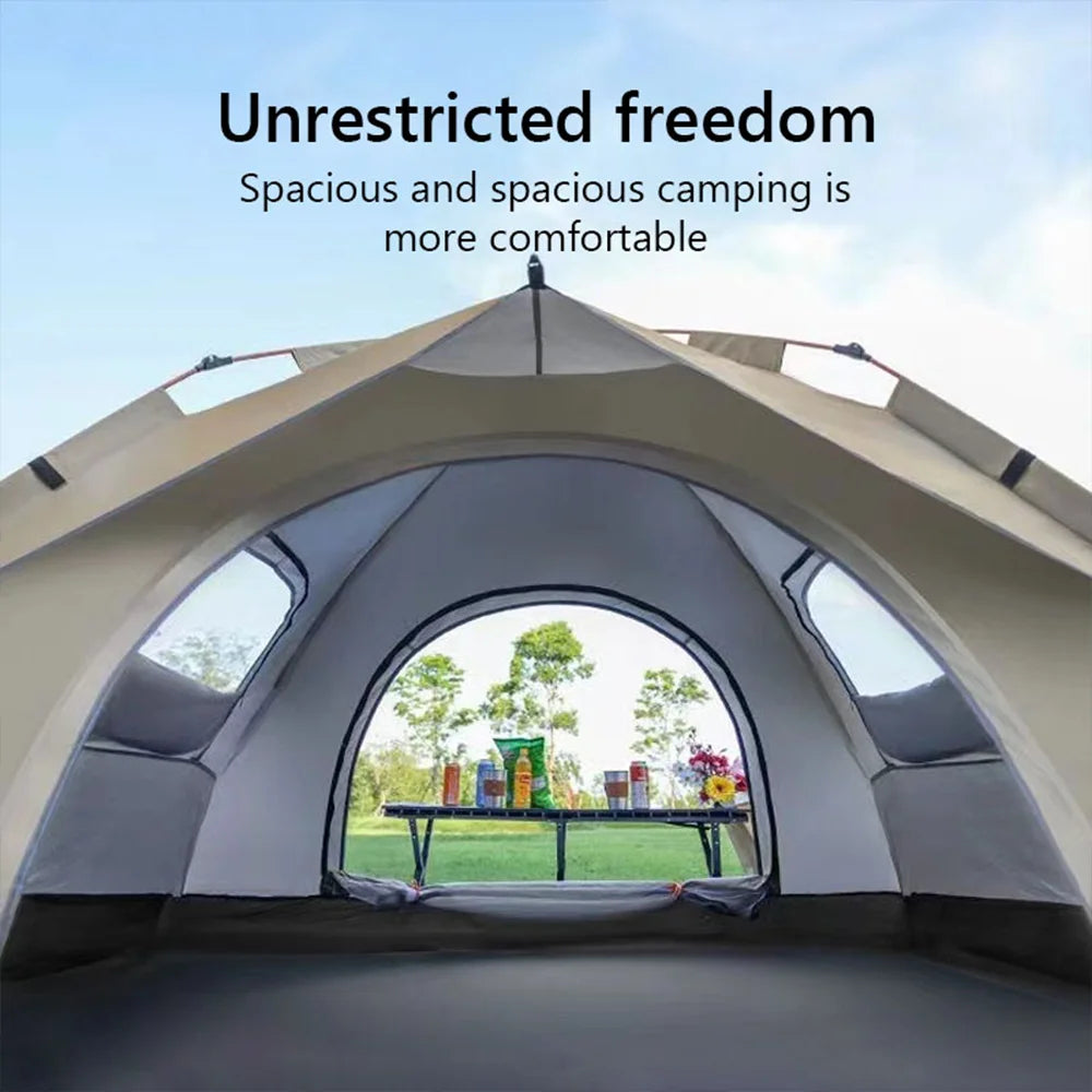 Automatic Quick Opening Tent Outdoor Self Driving Travel Camping Tent Two Doors Two Windows