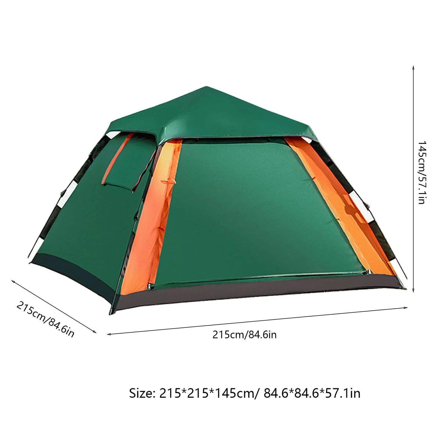 Outdoor Automatic Quick Open Waterproof Camping Tent for 3 to 4 People Instant Setup