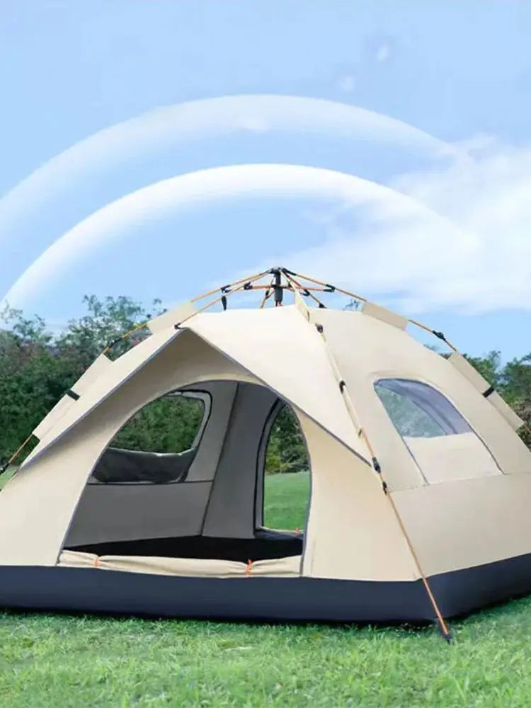 Automatic Quick Opening Tent Outdoor Self Driving Travel Camping Tent Two Doors Two Windows