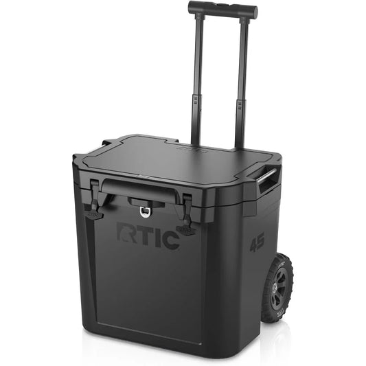 45 QT Wheeled Insulated Cooler for Camping and Outdoor Use