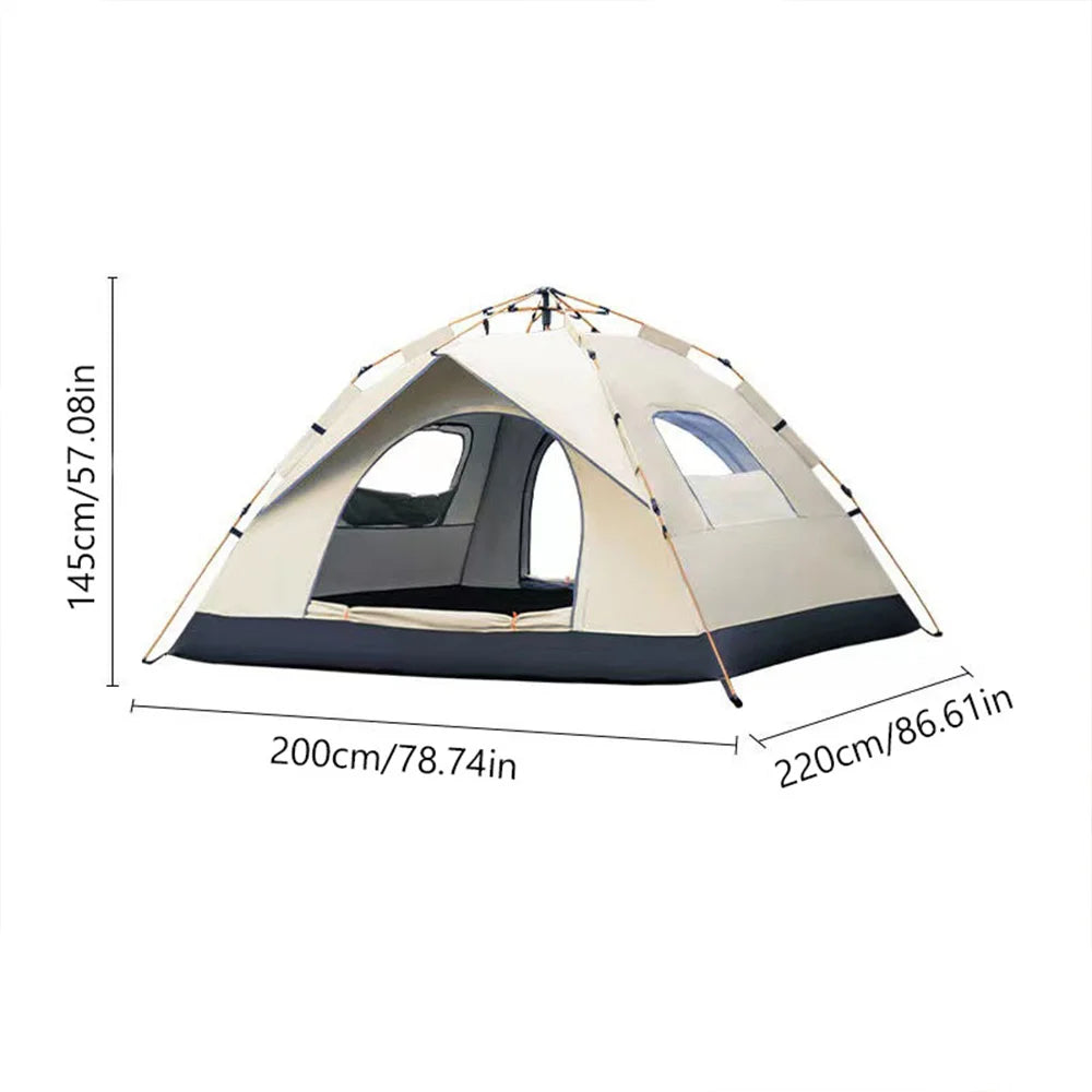 Automatic Quick Opening Tent Outdoor Self Driving Travel Camping Tent Two Doors Two Windows