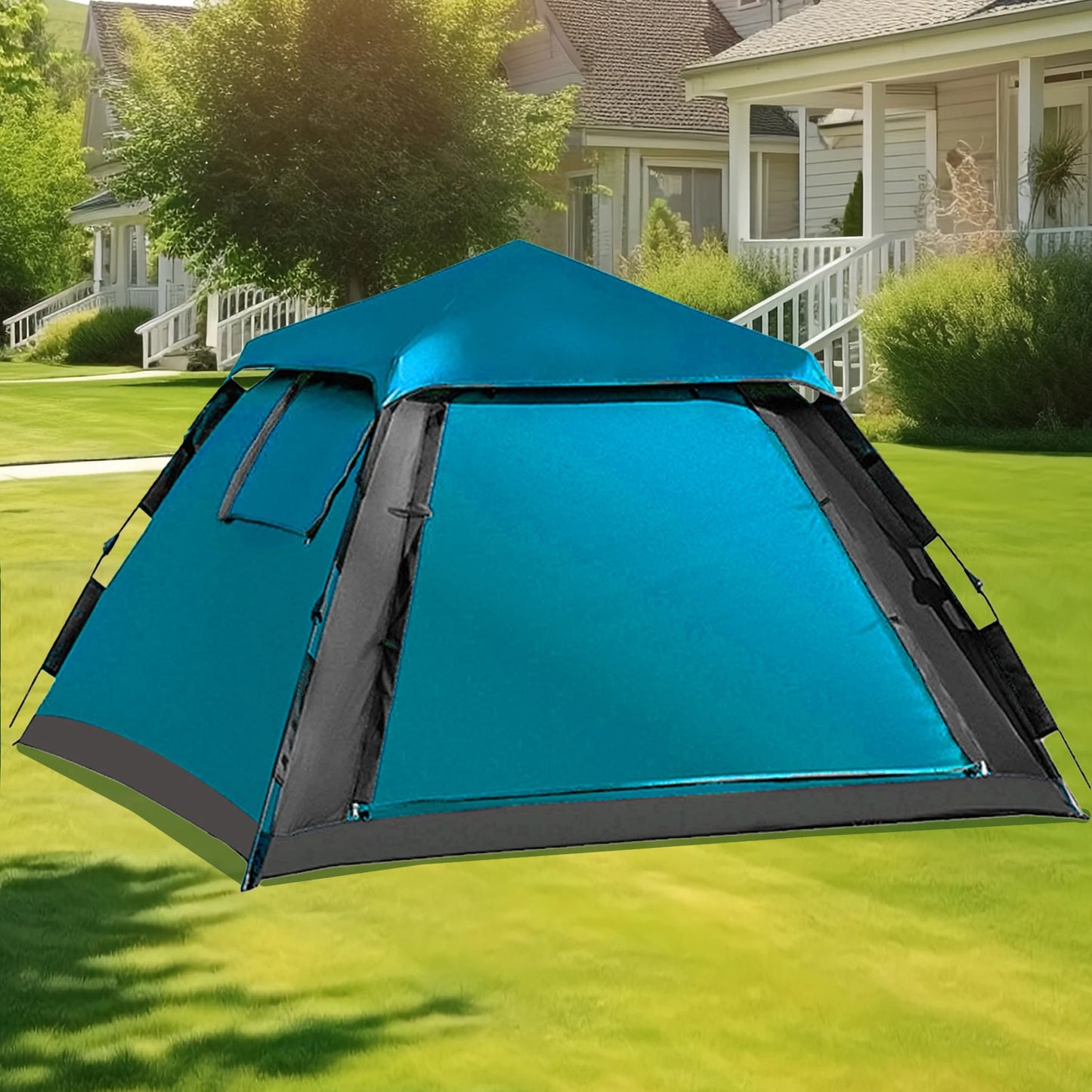 Outdoor Automatic Quick Open Waterproof Camping Tent for 3 to 4 People Instant Setup